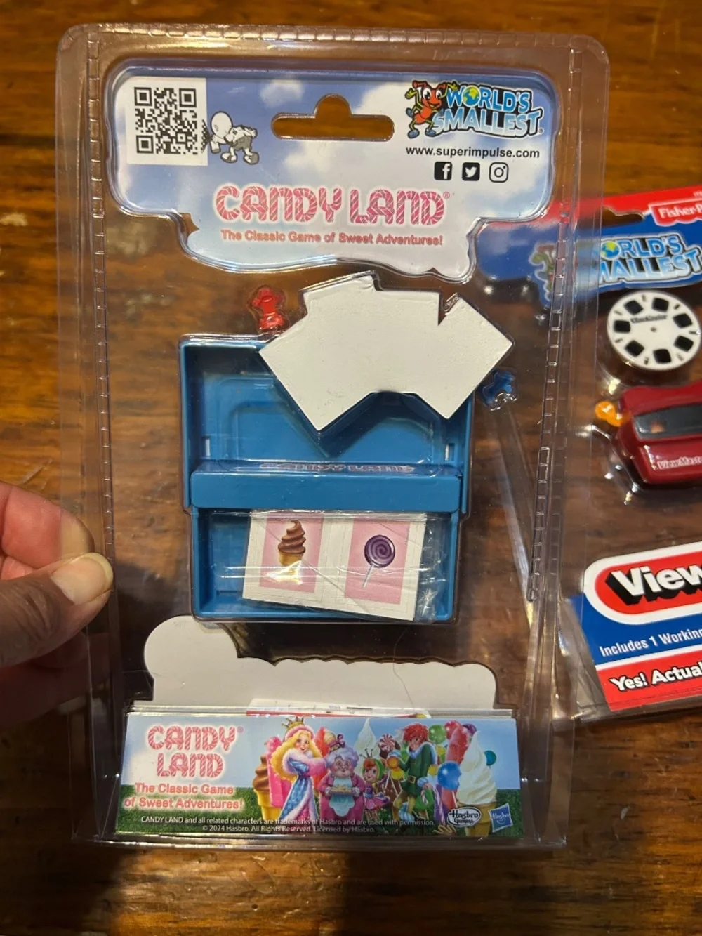 Lot of 3 World’s Smallest toys Spirograph, View Master, Candyland